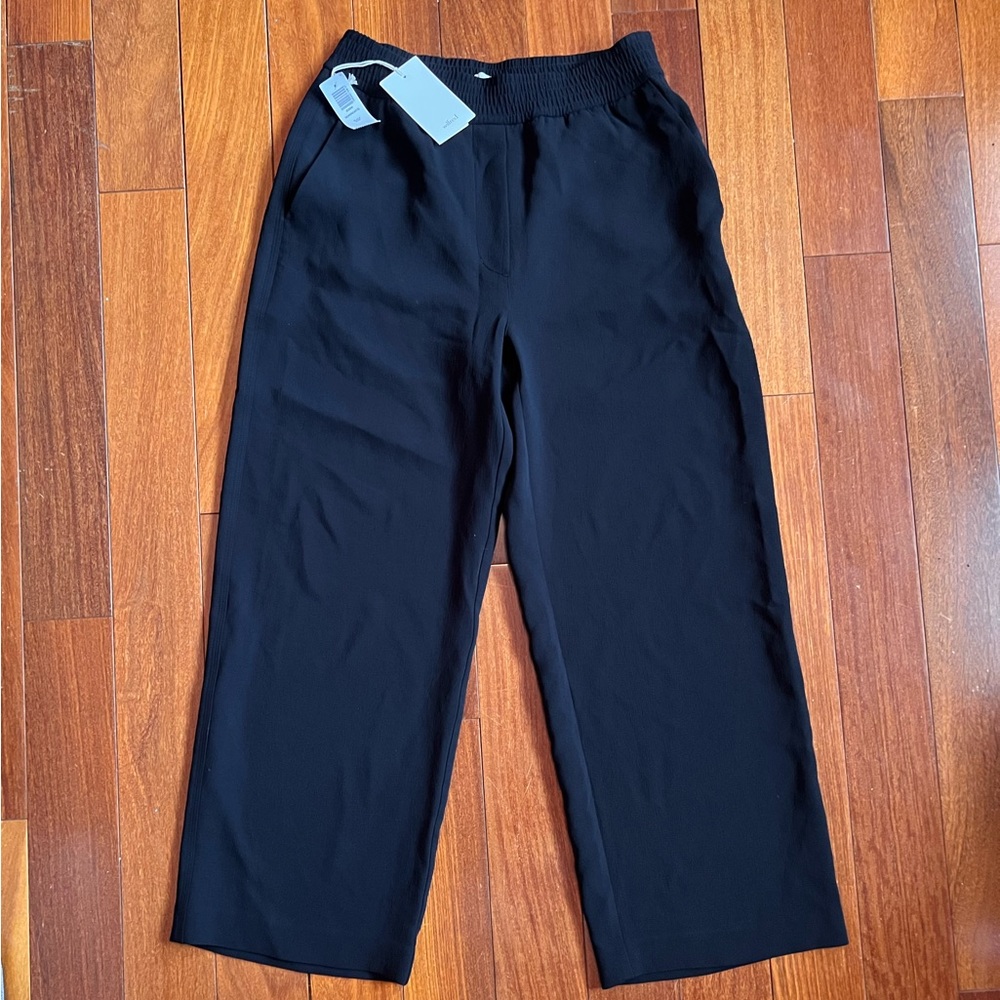 Aritzia Alfred Sorrento wide leg pants in black